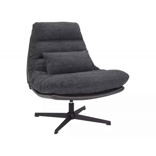 Auduma krēsls FELICIA RAVEN tumši pelēks Auduma krēsls FELICIA RAVEN tumši pelēks